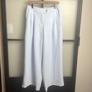 Topshop Baby Blue Wide Leg Trousers Size US 8